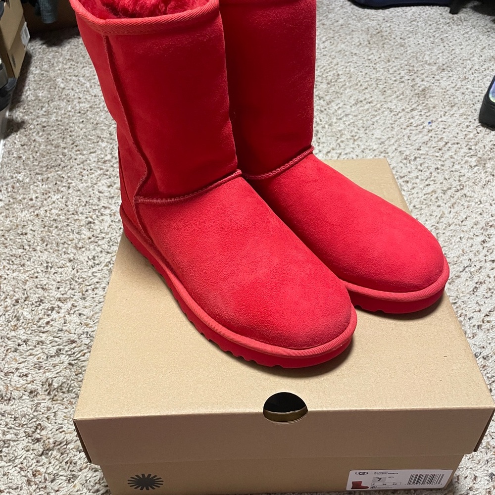 UGG Women's Vibrant Red Winter Boots